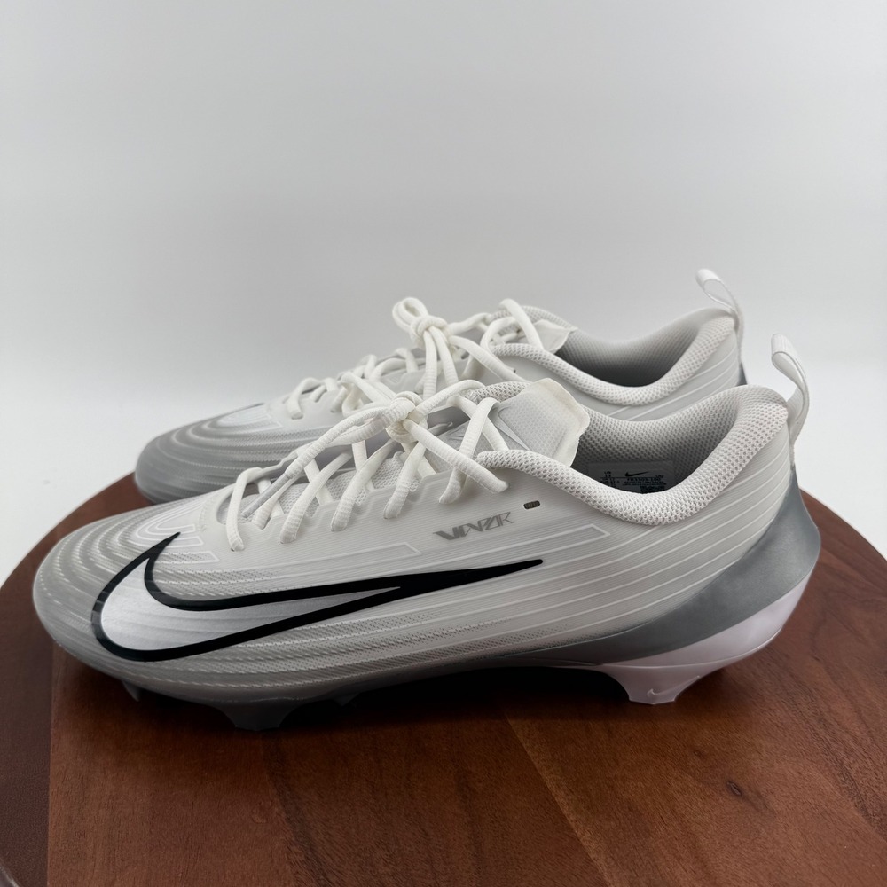 Nike Vapor Speed 3 Football Cleats White Grey FB3303-100 Mens Size 13 - Picture 2 of 9